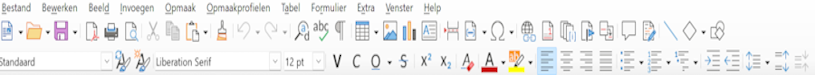 Menubalk LibreOffice